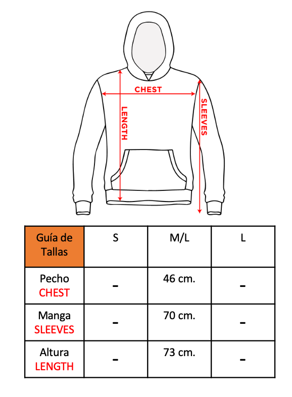 Medidas sudadera discount